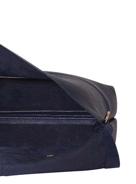 Navy Sport Stripe Clutch Bag